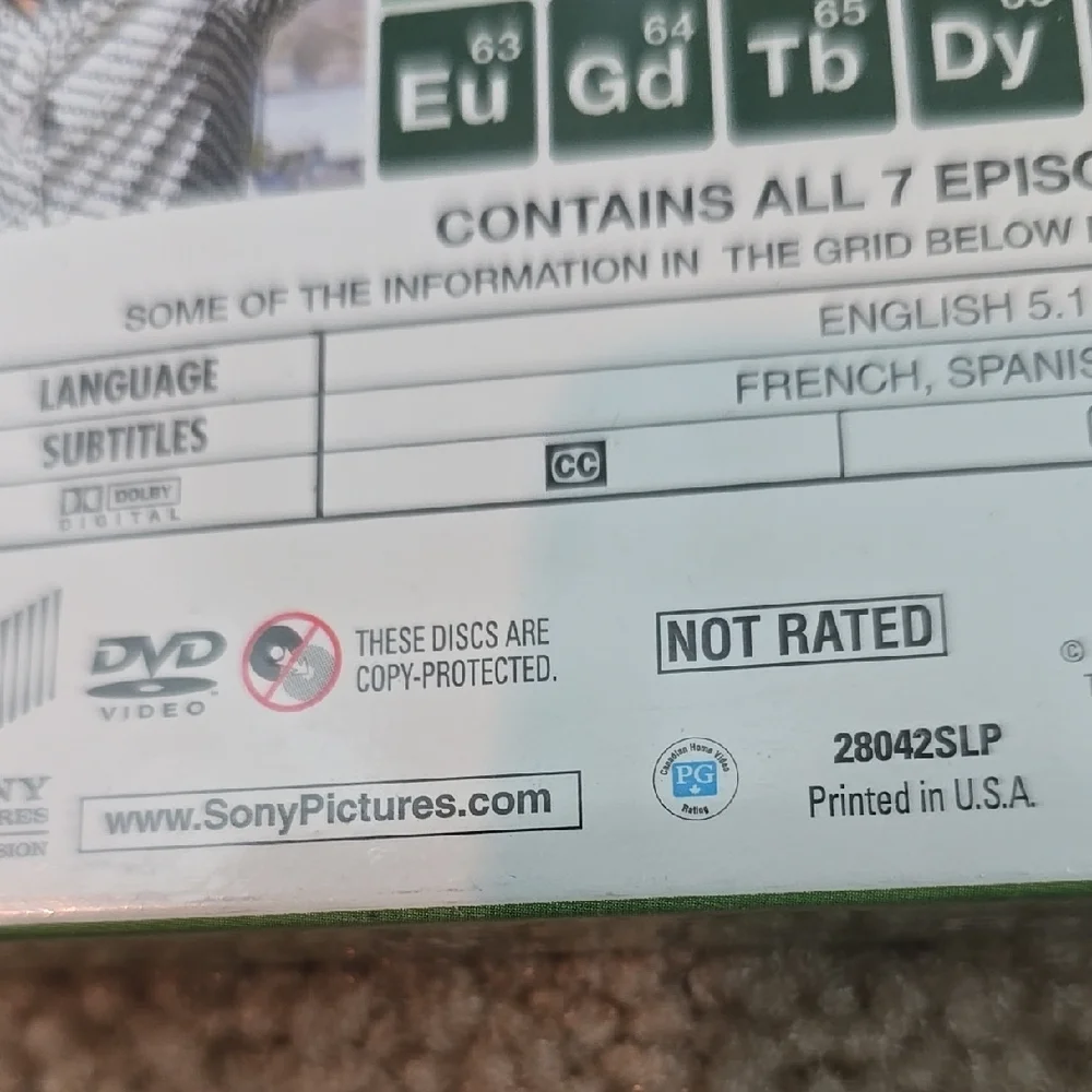 Breaking Bad Season 1 DVD